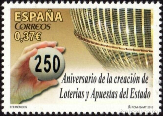 Sellos: Espa&ntilde;a 2013 Edifil 4821 Sello ** Aniversario de la Creaci&oacute;n de Loter&iacute;as y Apuestas del Estado