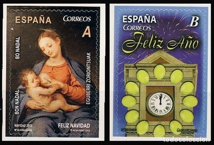 Sellos: Espa&ntilde;a 2013 edifil 4830/1 Sellos ** Navidad Cuadro &rdquo;La Virgen de la Leche&rdquo; del pintor Alonso Cano y
