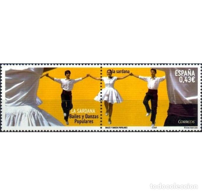 Sellos: Edifil 4515 sello/s nuevo/s Espa&ntilde;a a&ntilde;o 2009 MNH serie Bailes y danzas populares