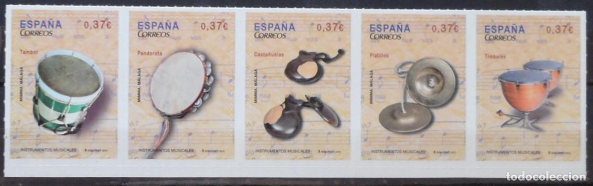 Briefmarken: 2013-ESPA&Ntilde;A-SELLOS NUEVOS-FACIAL-VER FOTO-(SERIE COMPLETA)N&ordm;4781/5-INSTRUMENTOS MUSICALES