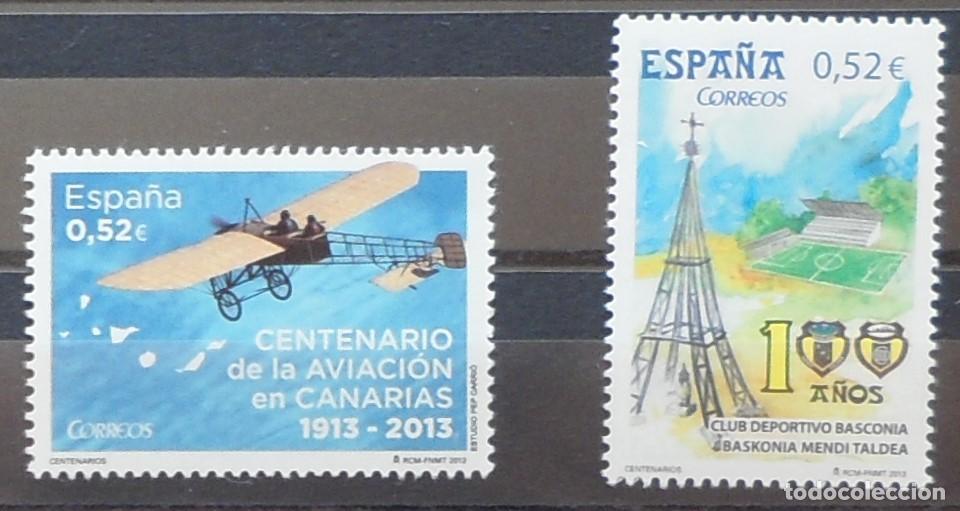 Sellos: 2013-ESPA&Ntilde;A-SELLOS NUEVOS-FACIAL-VER FOTO-(SERIE COMPLETA)N&ordm;4796/7-CENTENARIOS