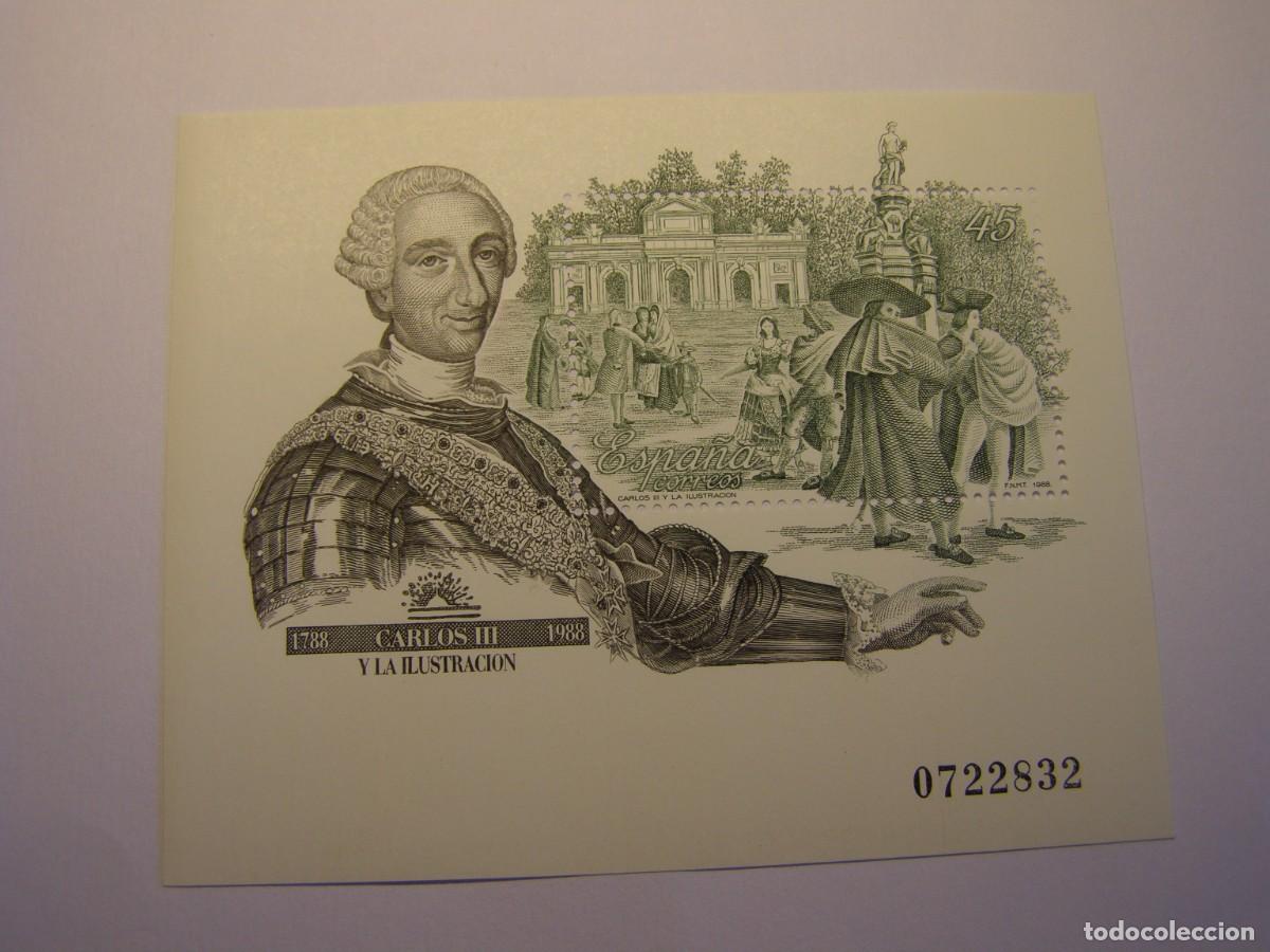 Sellos: Hoja sello Carlos III, nuevos, sin usar.