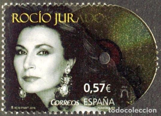 Sellos: Espa&ntilde;a 2016 Edifil 5051 Sello ** Musicos Rocio Jurado cantante (1944-2006) Michel 5063 Yvert 4768