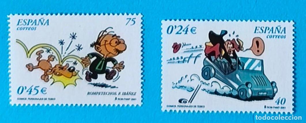 Sellos: COMICS - ROMPETECHOS - 2001 - EDIFIL 3839-40