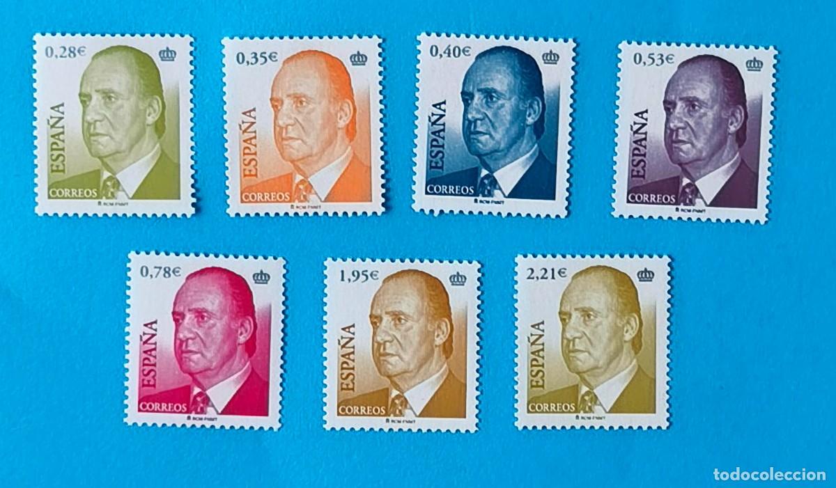 Sellos: JUAN CARLOS I SERIE B&Aacute;SICA - 2005 - EDIFIL 4142-48