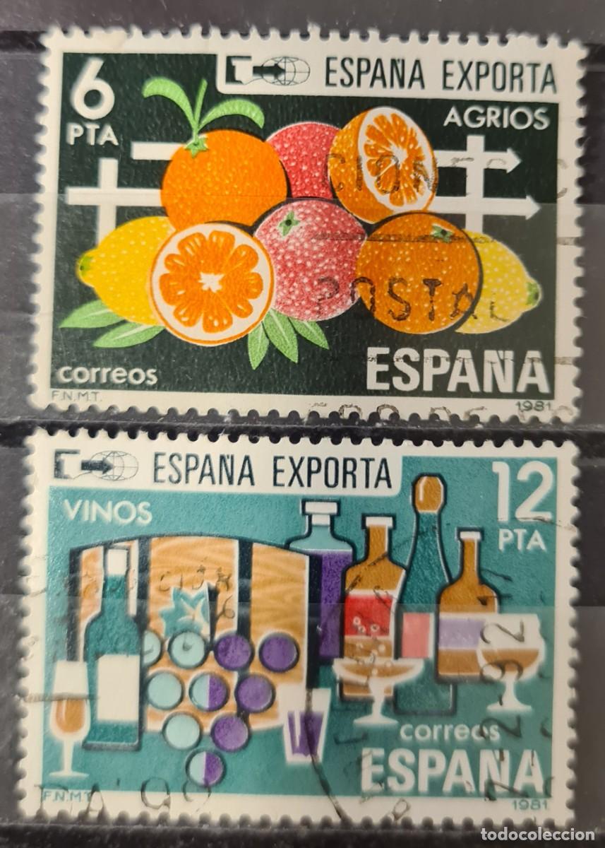 Sellos: Serie de sellos usados de Espa&ntilde;a 1981: exportaciones (II)