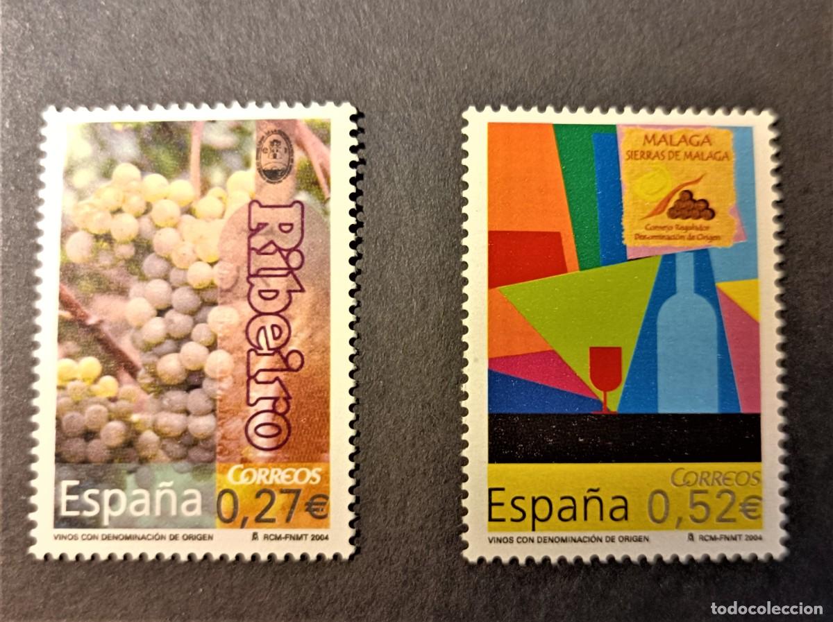 Sellos: Sellos nuevos. Serie completa. Vinos Denominaci&oacute;n de Origen. Septiembre 2004. Edifil 4112/13