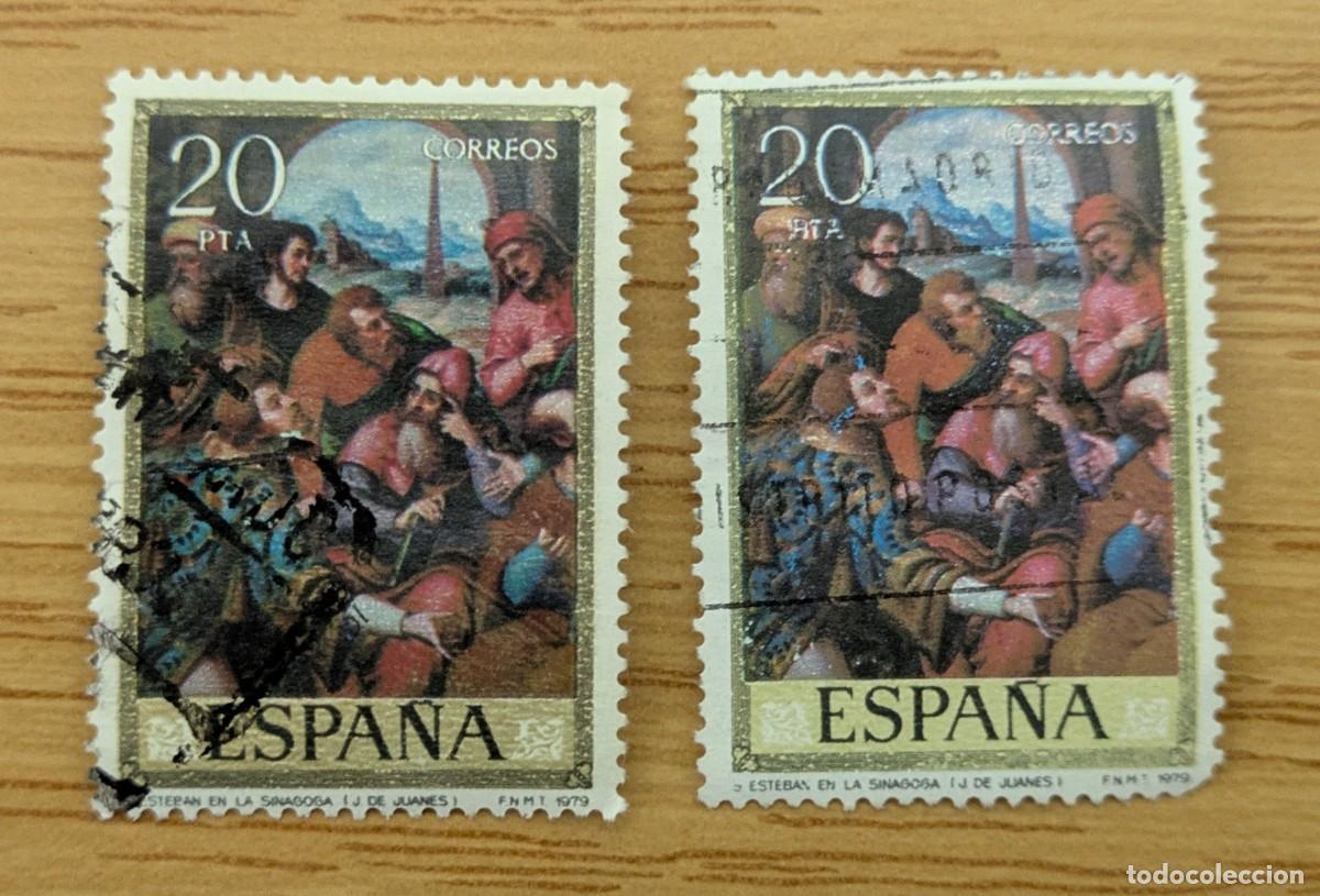 Sellos: San Esteban en la Sinagoga (J. de Juanes) 1979