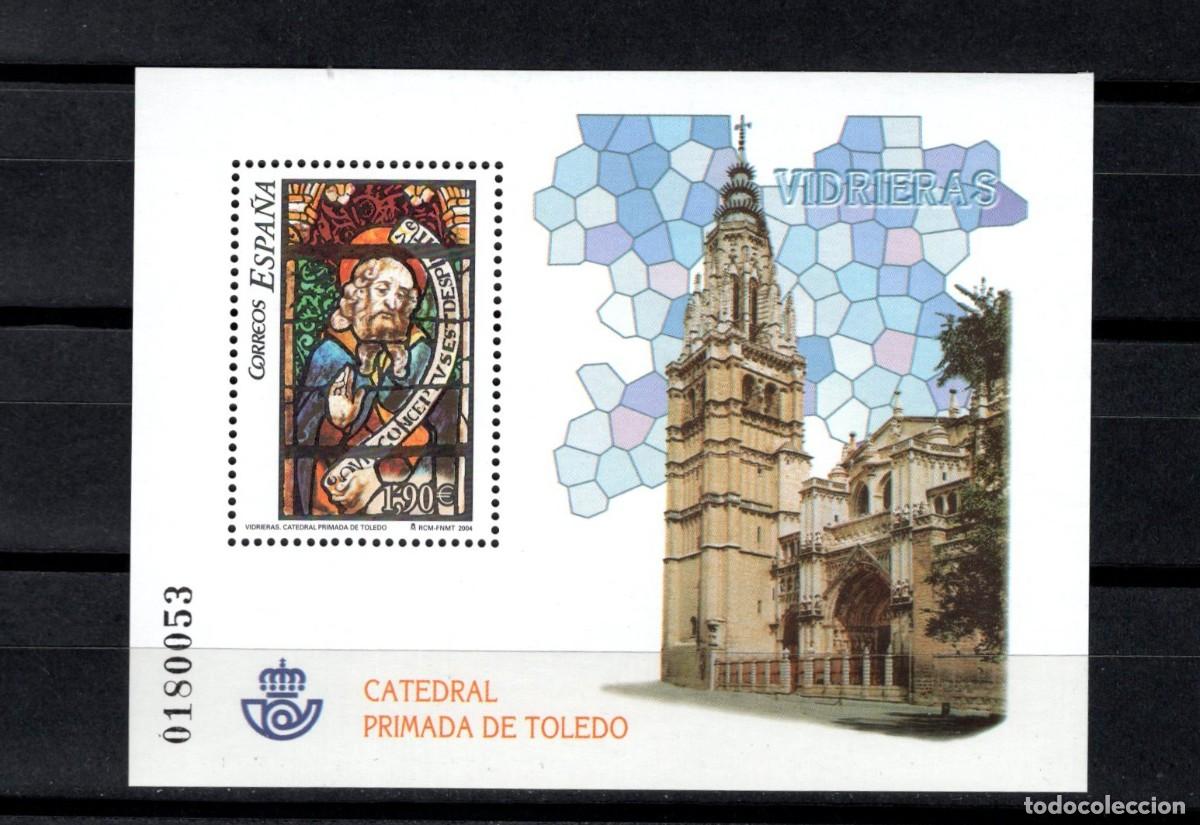 Sellos: Sello nuevo. Vidrieras Catedral de Toledo. 3 de Diciembre 2004. Edifil SH4132.