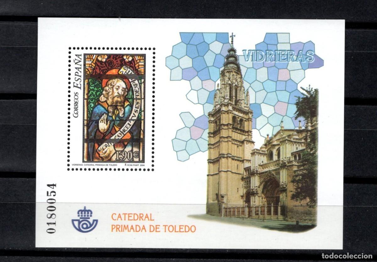 Sellos: Sello nuevo. Vidrieras Catedral de Toledo. 3 de Diciembre 2004. Edifil SH4132.