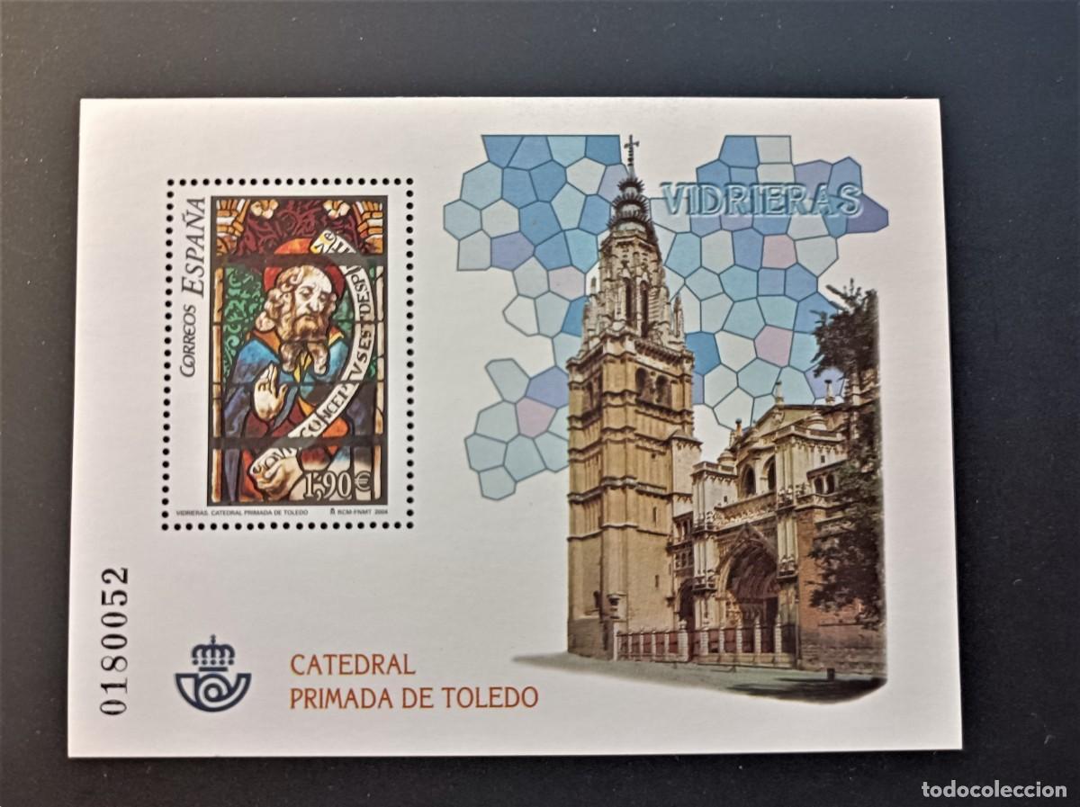 Sellos: Sello nuevo. Vidrieras Catedral de Toledo. 3 de Diciembre 2004. Edifil SH4132.