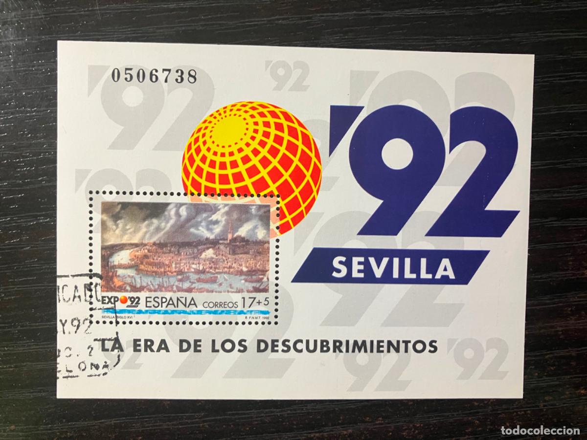 Sellos: Expo 92 Sevilla - HB Hojita bloque 1992 - Usada - Edifil 3191