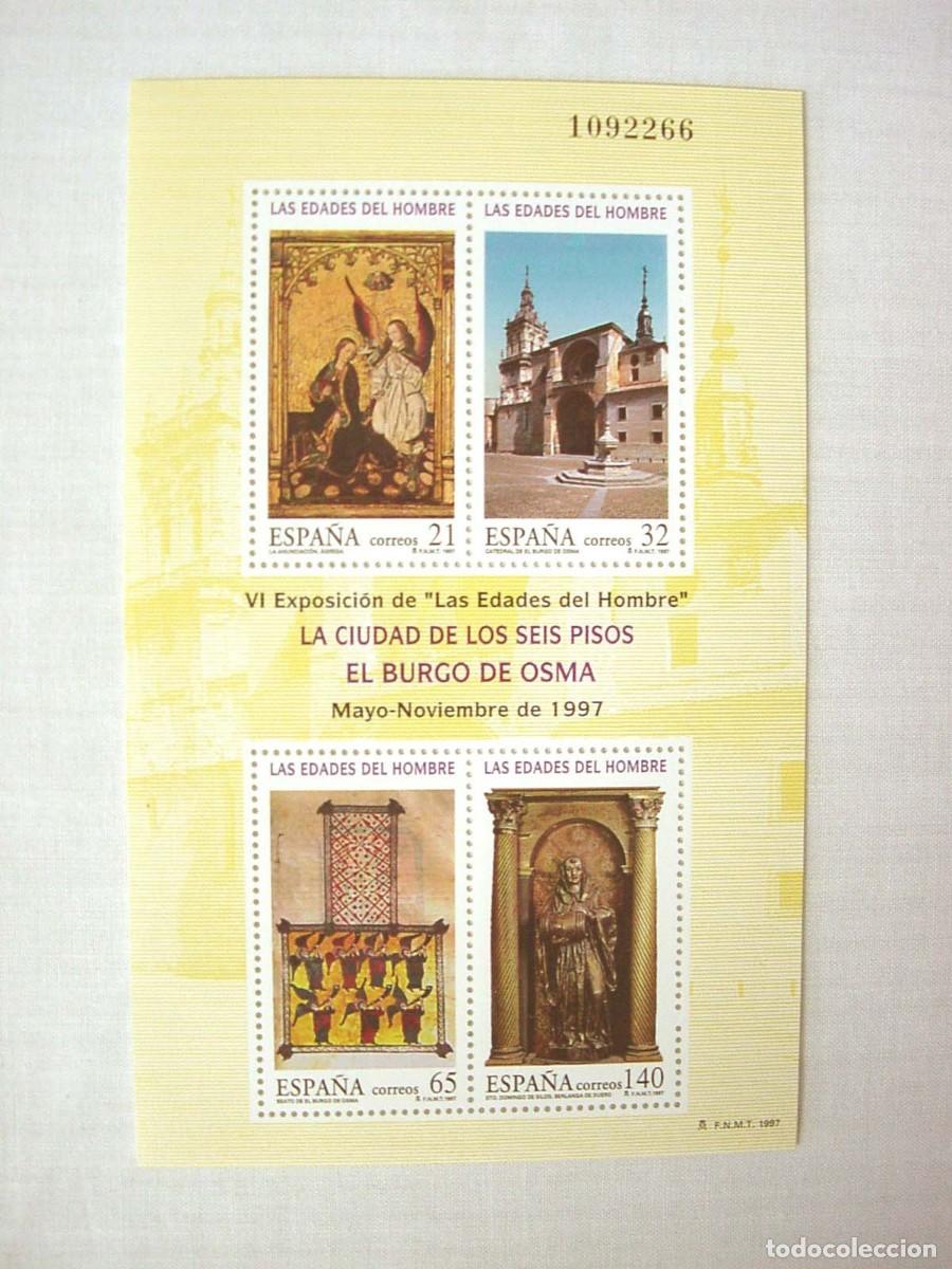 Sellos: Hoja 4 Sellos Nuevos Las Edades del Hombre 1997 Espa&ntilde;a