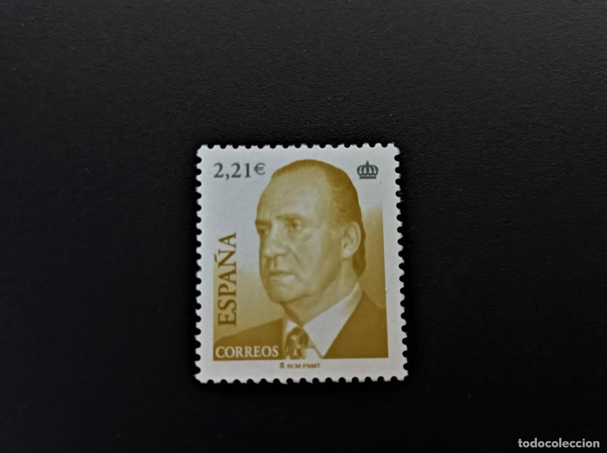 Sellos: Sello nuevo. Serie B&aacute;sica Rey Juan Carlos . Sello de 2.21 Euros. 28 Enero de 2005. Edifil 4148.