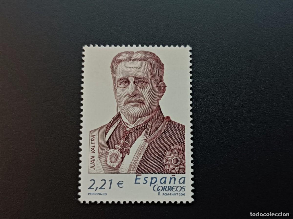 Sellos: Sello nuevo 2005. Personajes. Juan Valera. Escritor y Diplomatico. 18 Abril de 2005. Edifil 4160.