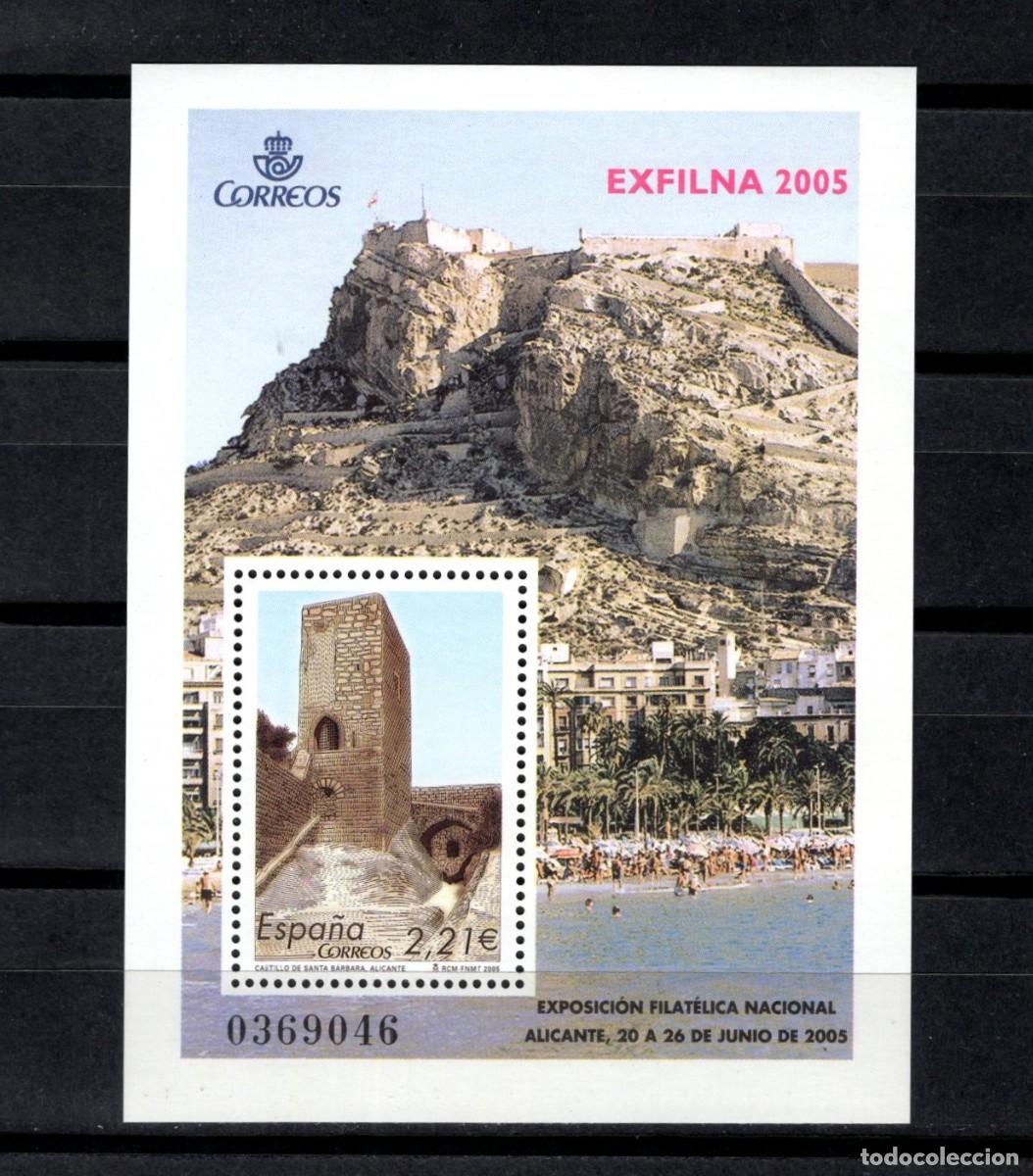 Sellos: Sello nuevo. Exposici&oacute;n Filat&eacute;lica EXFILNA 2005. Castillo de S. Barbara (Alicante). Edifil SH4169.