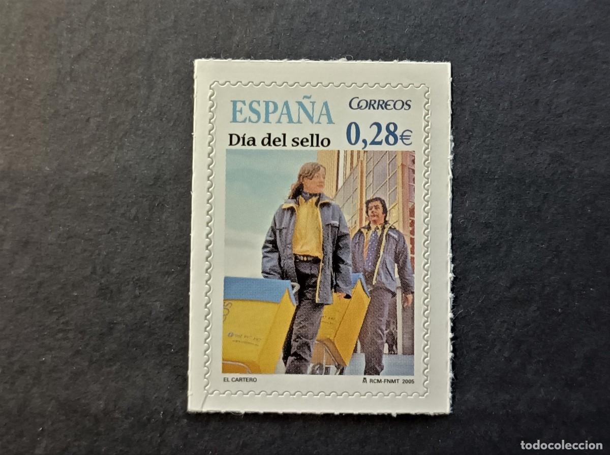 Sellos: Sello nuevo. Dia del Sello. Sellos Autoadhesivo. El Cartero. 1 Septiembre 2005. Edifil 4174.