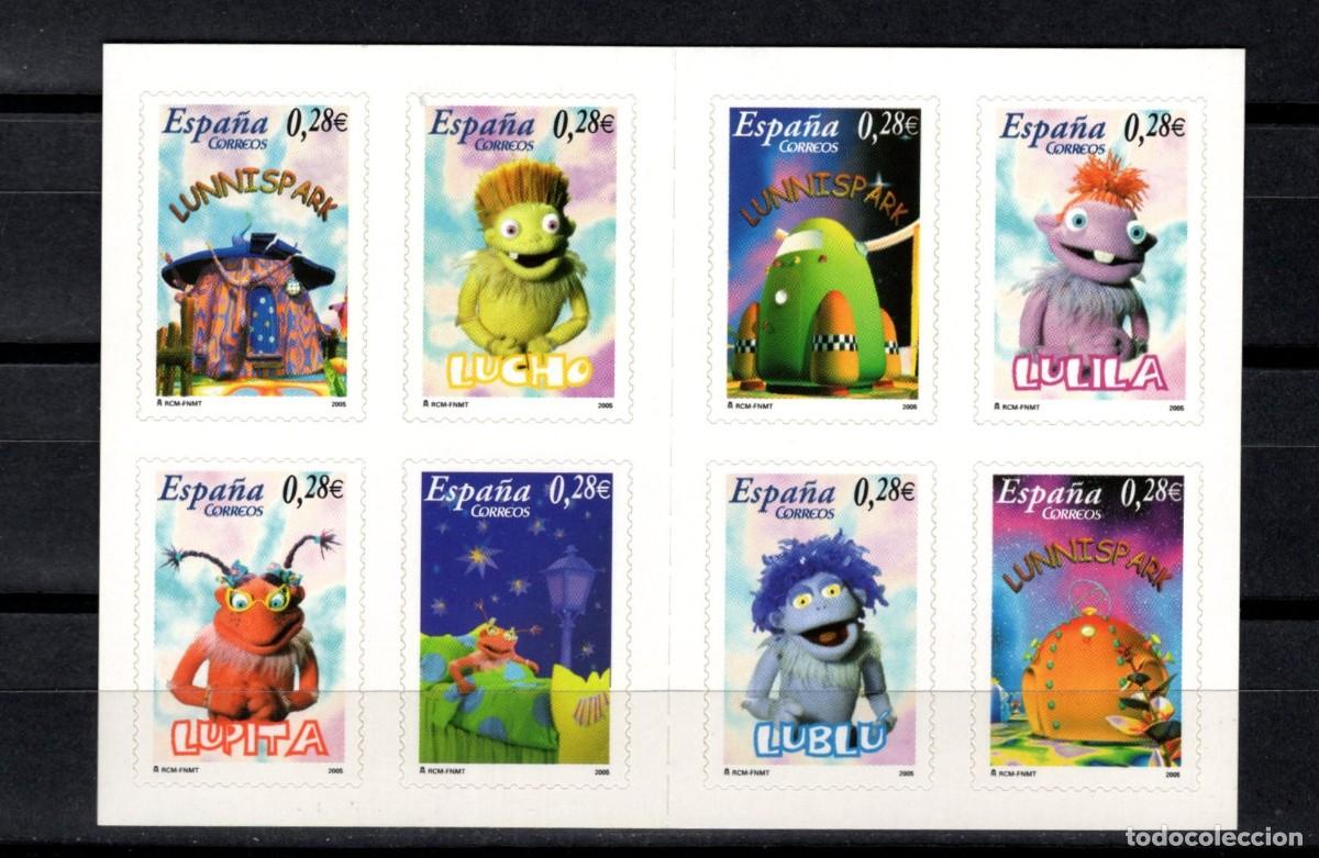 Sellos: Sellos nuevos. Sellos Autoadhesvos. Para los Ni&ntilde;os.Los Lunnis. 7 Septiembre 2005. Edifil 4176C.