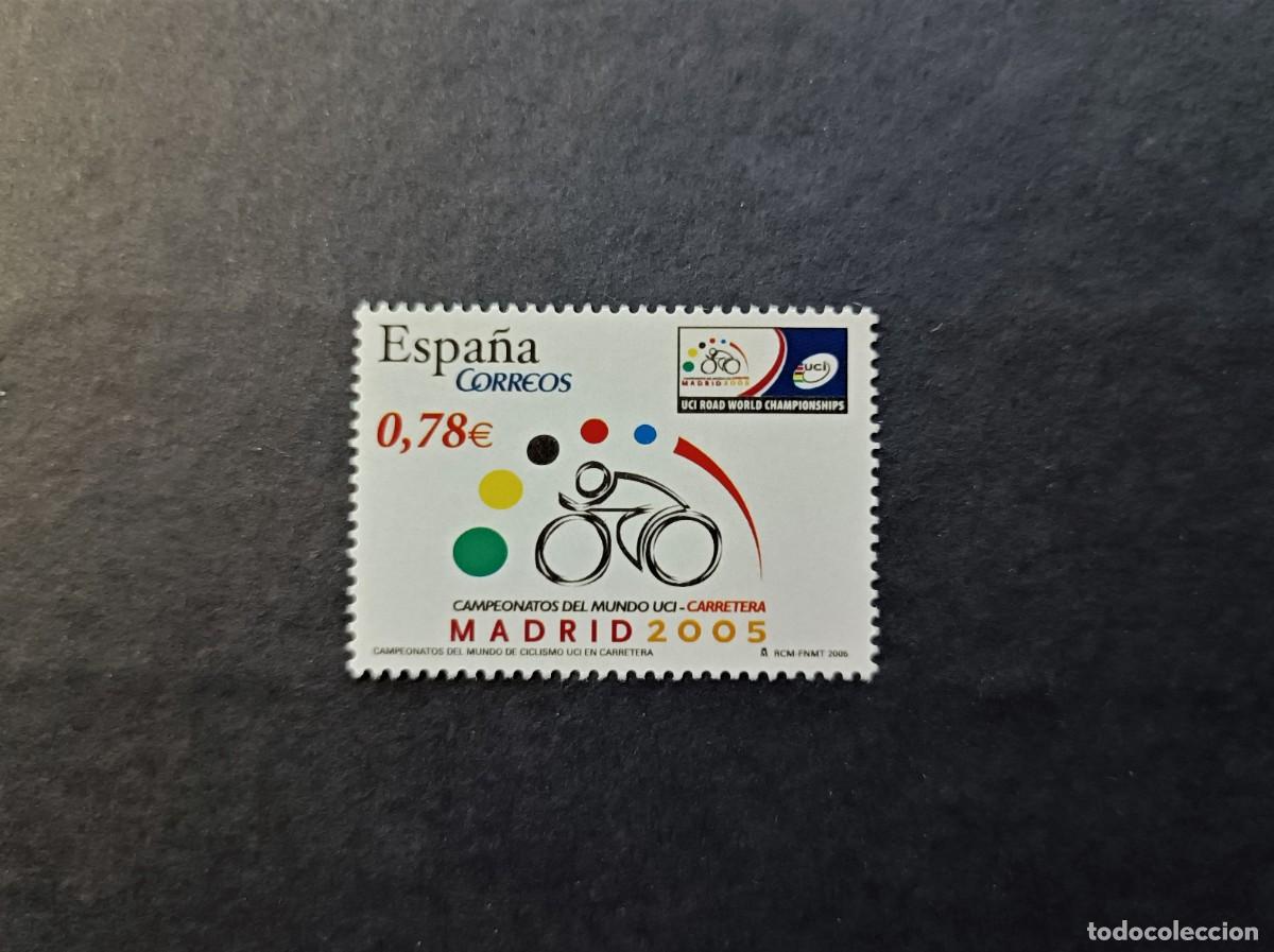 Sellos: Sello nuevo. Campeonato Mundo Ciclismo Carretera. 20 Septiembre de 2005. Edifil 4184.