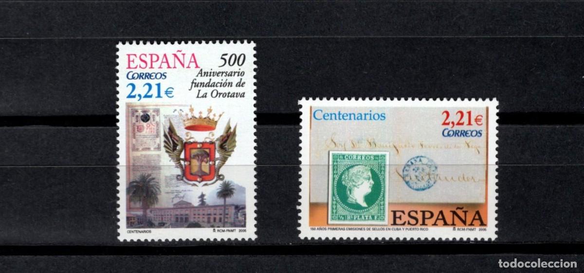 Sellos: Sellos nuevos. Centenarios. Serie completa. 20 de Octubre de 2005. Edifil 4190/91.