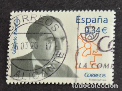 Sellos: Espa&ntilde;a 2010 - Personajes, Gregorio Mara&ntilde;&oacute;n, 0.34&euro; (Edifil 4572 &ordm;)