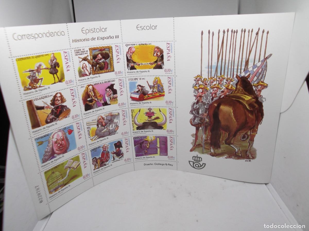 Sellos: Hoja bloque de sellos Espa&ntilde;a 2002 Historia de Espa&ntilde;a III.Dise&ntilde;o Gallego & Rey.Nuevo