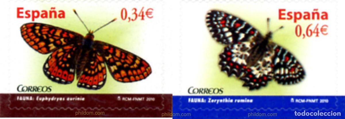 Sellos: 246935 MNH ESPA&Ntilde;A 2010 MARIPOSAS
