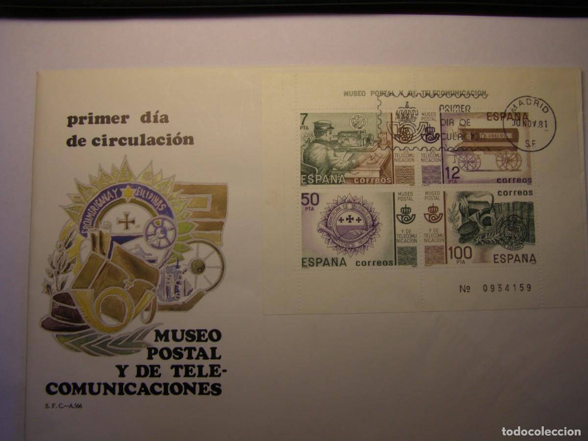 Sellos: Sobre primer dia sellos Espa&ntilde;a, sin usar, Museo Postal.