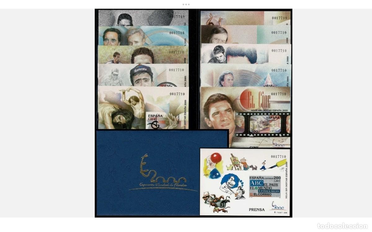 Sellos: ESPA&Ntilde;A-2000-EDIFIL 3756/3766S- SIN DENTAR - MNH** - NUEVAS - CON ESTUCHE - MISMA NUMERACION