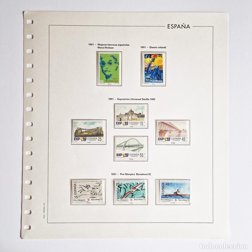 Sellos: A&Ntilde;O COMPLETO Espa&ntilde;a 1991 - 8 Hojas EDIFIL con Sellos NUEVOS Lujo - EXPO 92 Barcelona 92 AM&Eacute;RICA