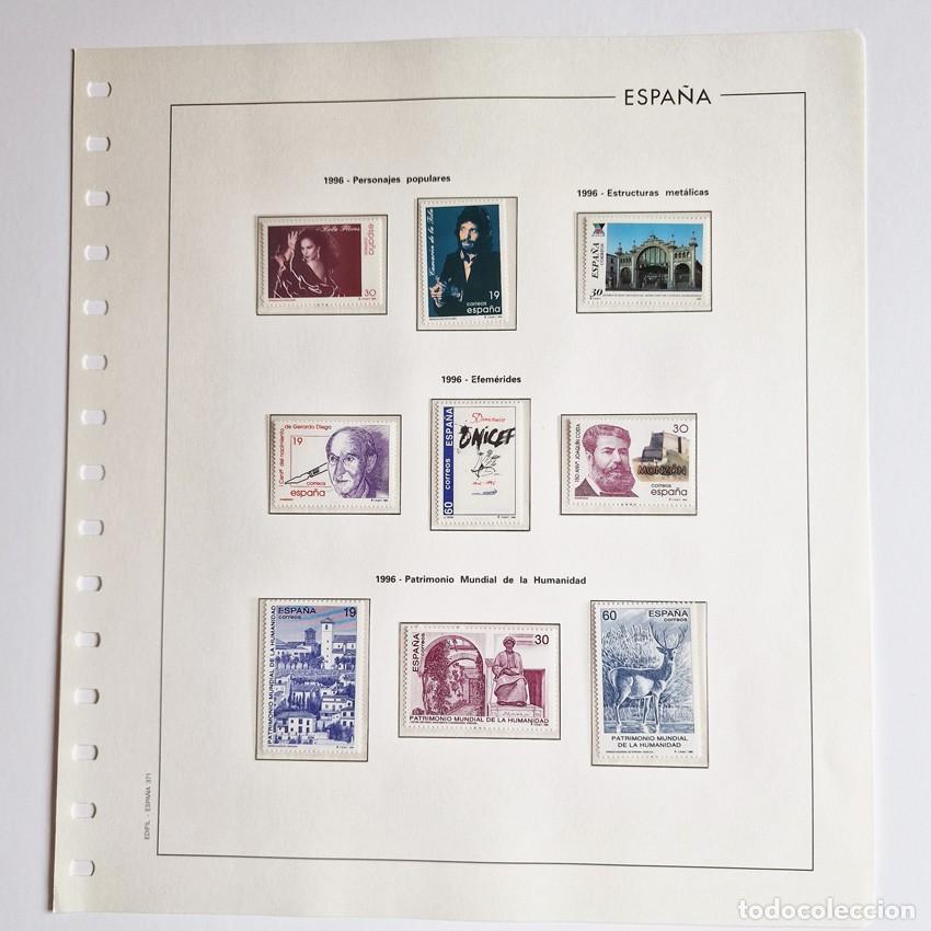 Sellos: A&Ntilde;O COMPLETO Espa&ntilde;a 1996 - 9 Hojas EDIFIL Sellos NUEVOS - LOLA FLORES CAMAR&Oacute;N GOYA Barcos C&Oacute;MICS MNH