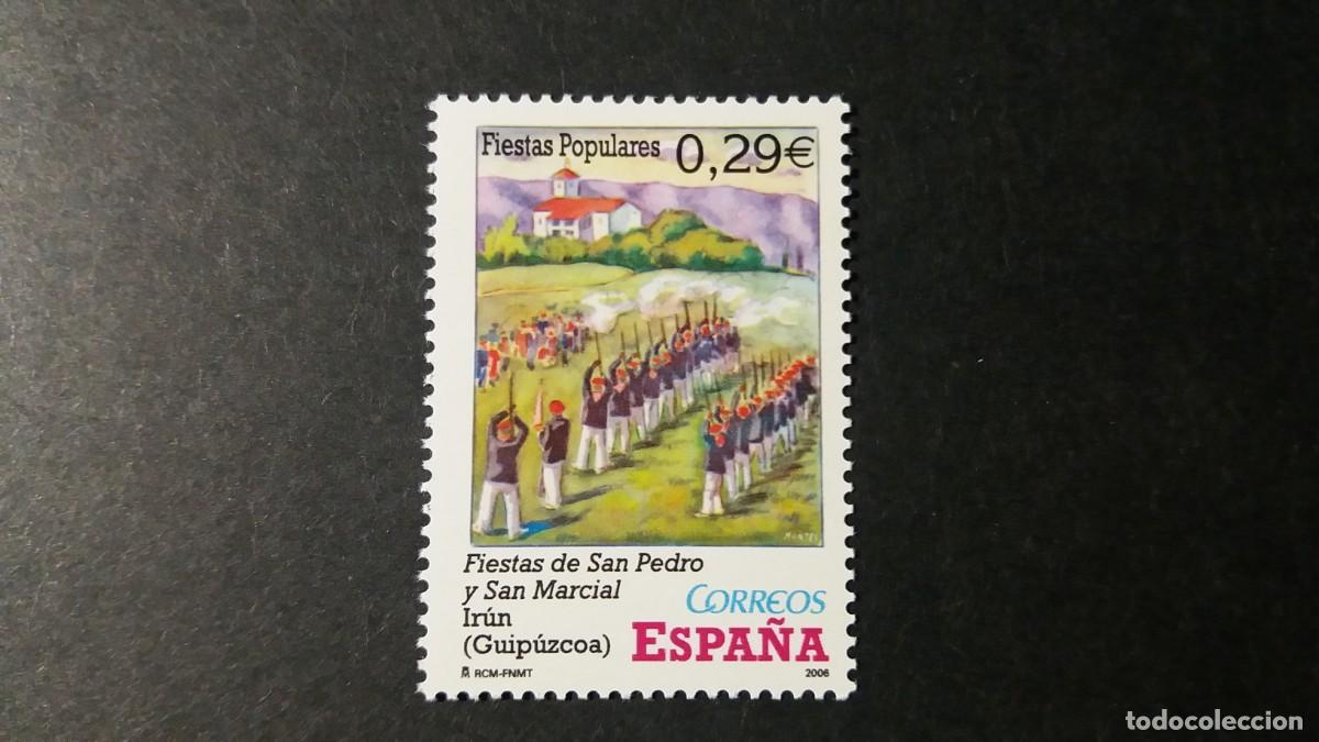 Sellos: Sello nuevo. Fiestas populares. S. Pedro y S. Marcial (Ir&uacute;n). 5 Junio 2006. edifil 4242.