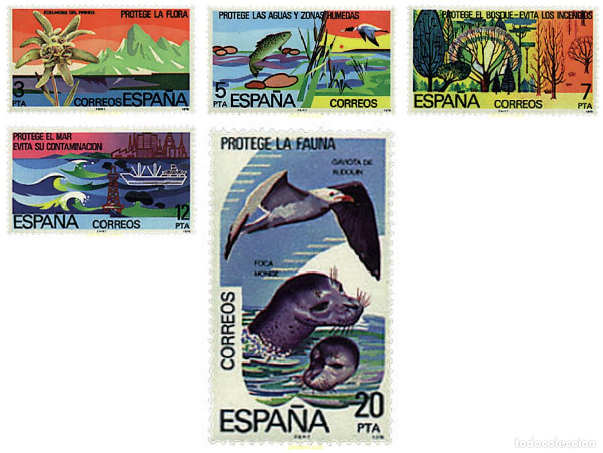 Sellos: 88729 MNH ESPA&Ntilde;A 1978 PROTECCION DE LA NATURALEZA