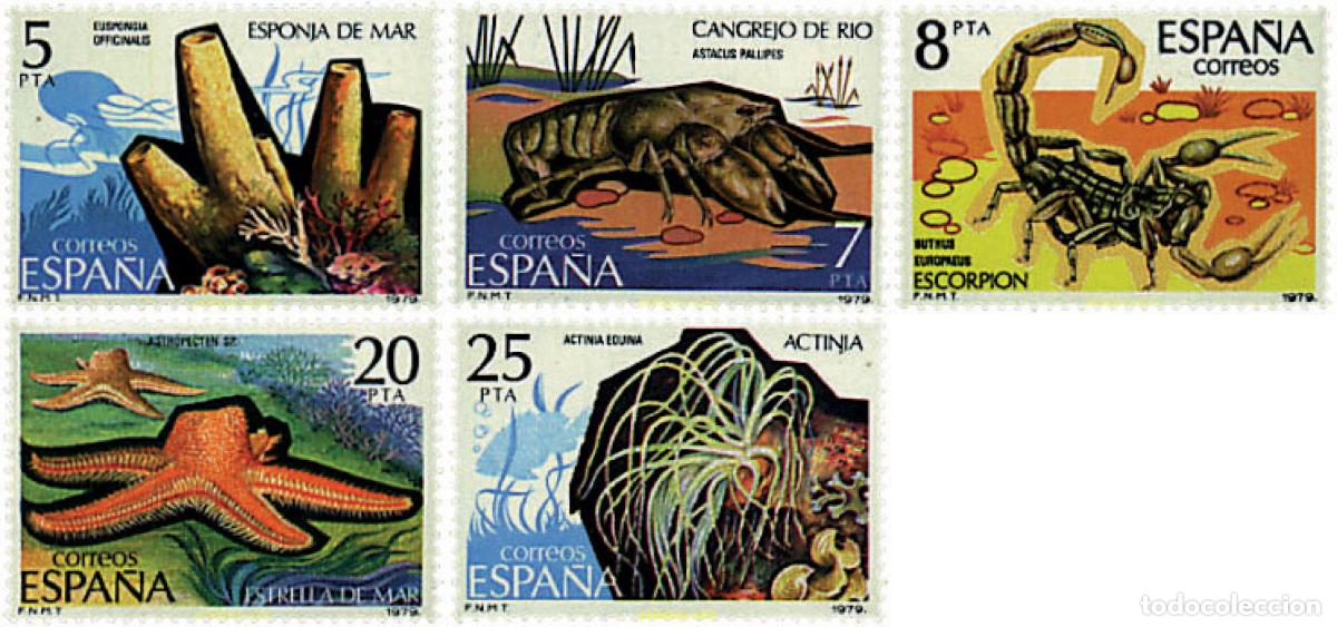 Sellos: 85031 MNH ESPA&Ntilde;A 1979 FAUNA. INVERTEBRADOS
