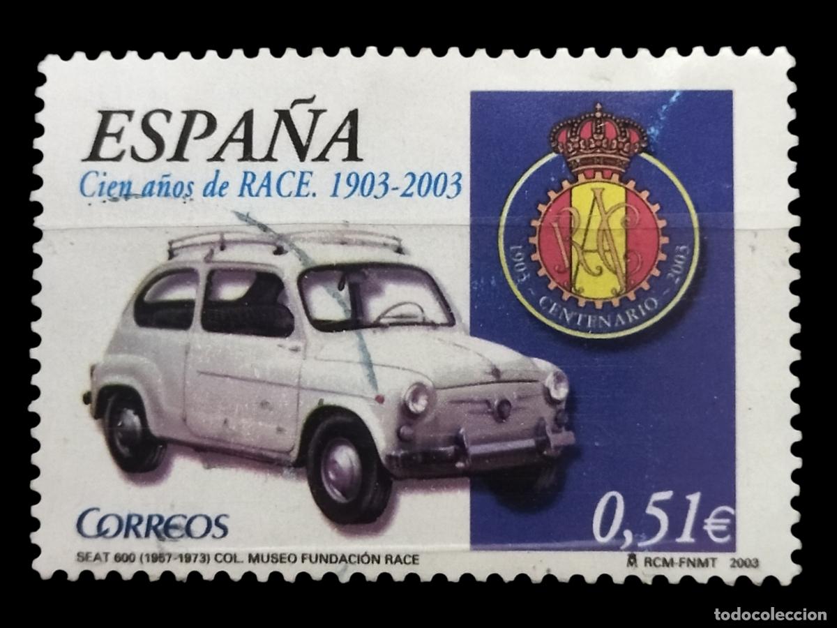 Sellos: ESPA&Ntilde;A 2003 Cien A&ntilde;os del Race. USADO.