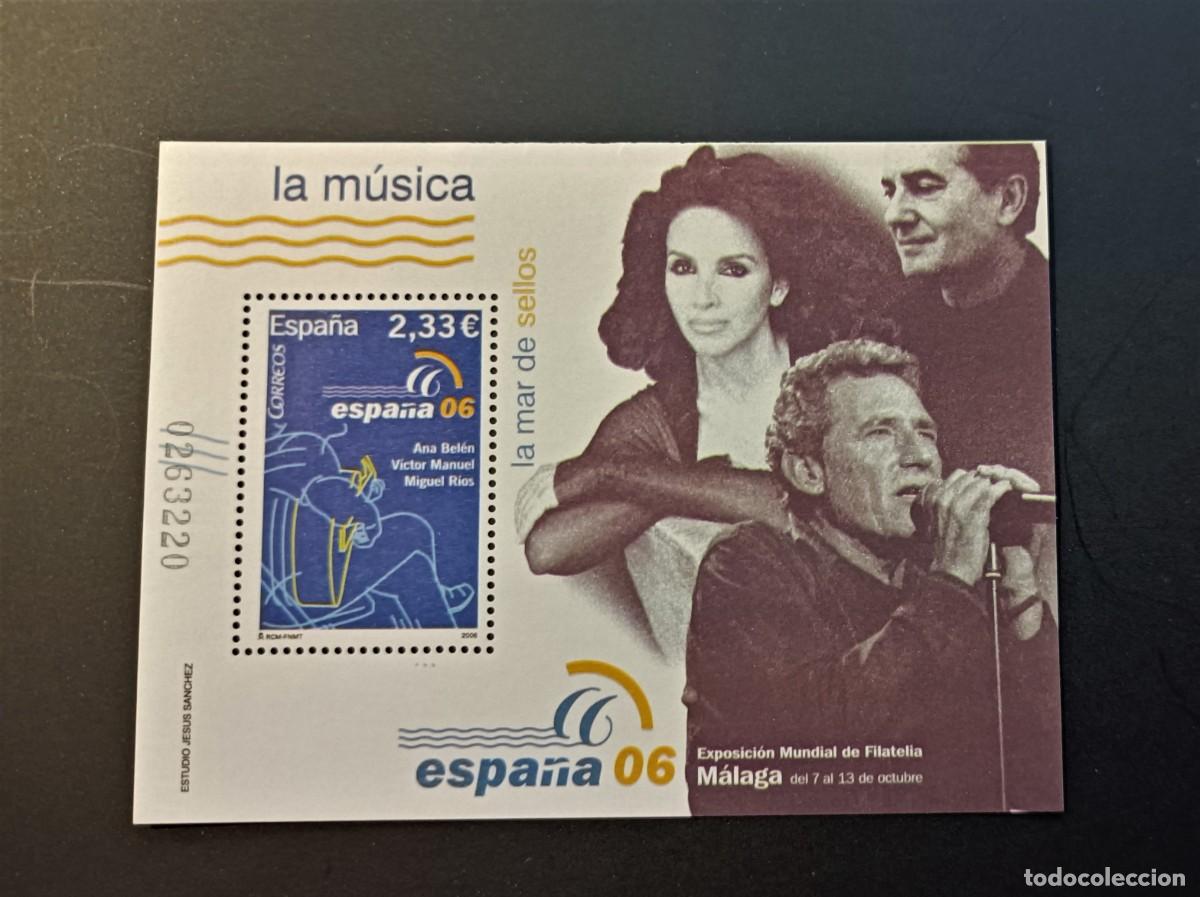 Sellos: Sello nuevo. Exposici&oacute;n Mundial. A. Belen. V. Manuel y Miguel Rios. 15 Octubre 2006.Edifil 4270.