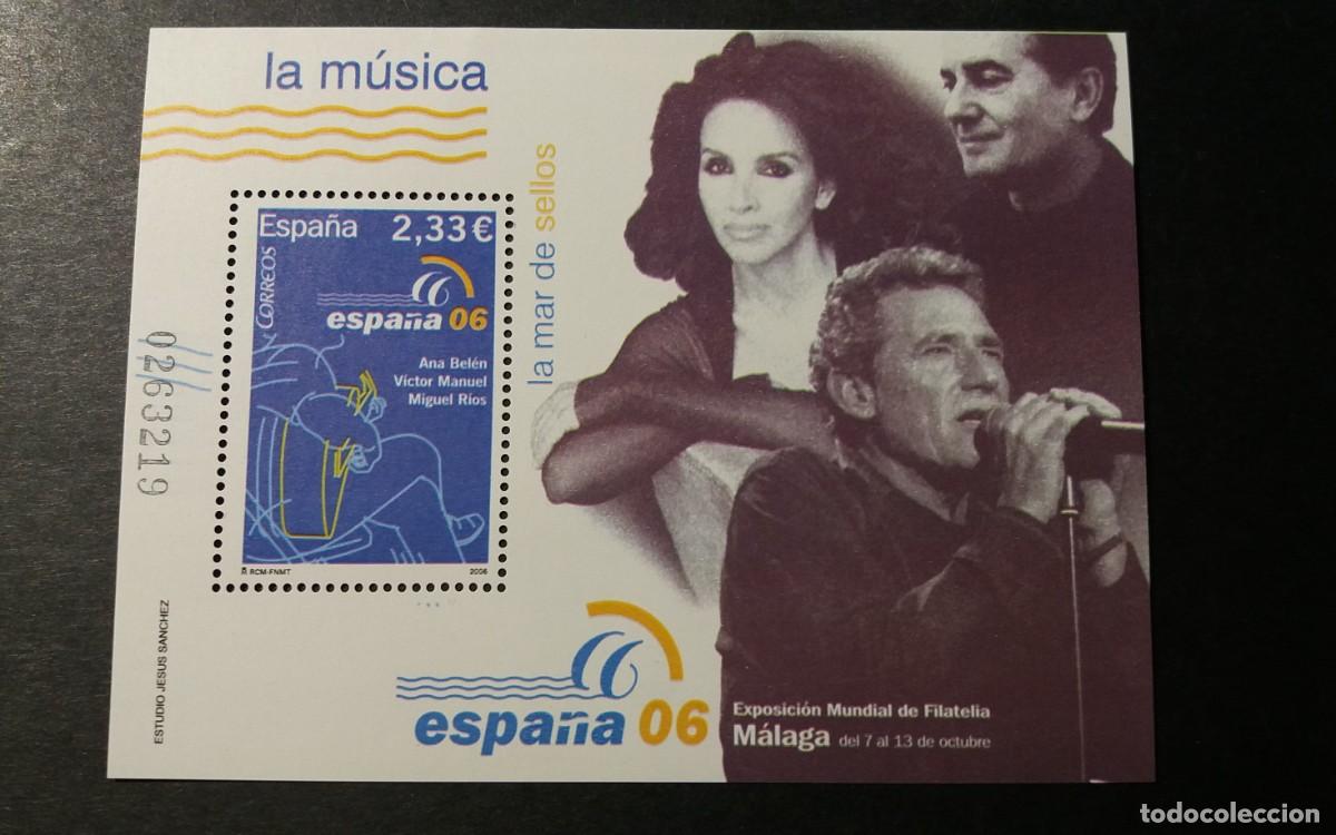 Sellos: Sello nuevo. Exposici&oacute;n Mundial. A. Belen. V. Manuel y Miguel Rios. 15 Octubre 2006.Edifil 4270.