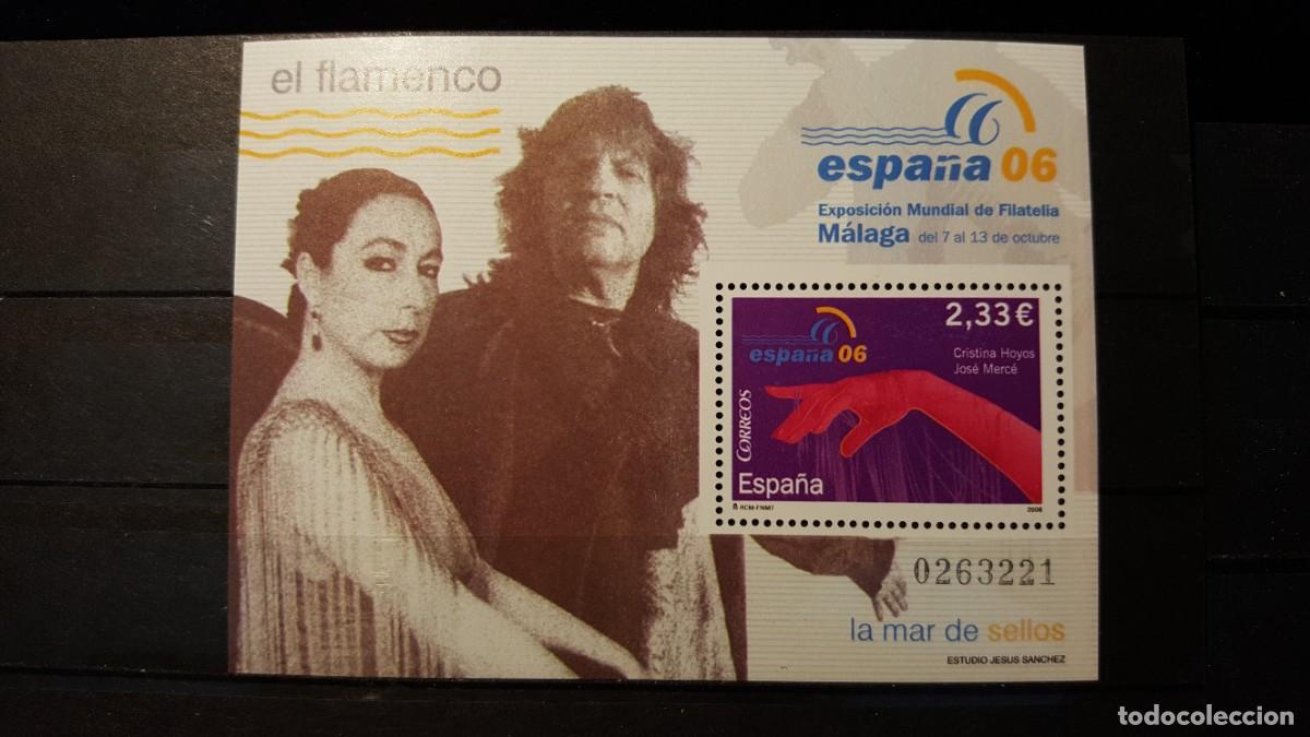 Sellos: Sello nuevo. Exposici&oacute;n Mundial F. Cristina Hoyos y Jos&eacute; Merc&egrave;. 15 Octubre 2006. Edifil 4272