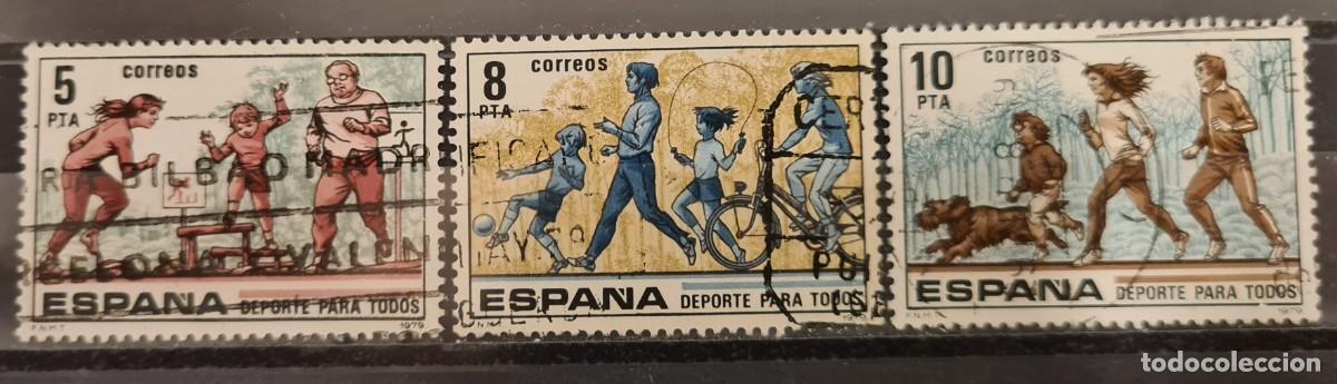 Francobolli: Serie completa de sellos usados de Espa&ntilde;a 1978: Deporte para todos