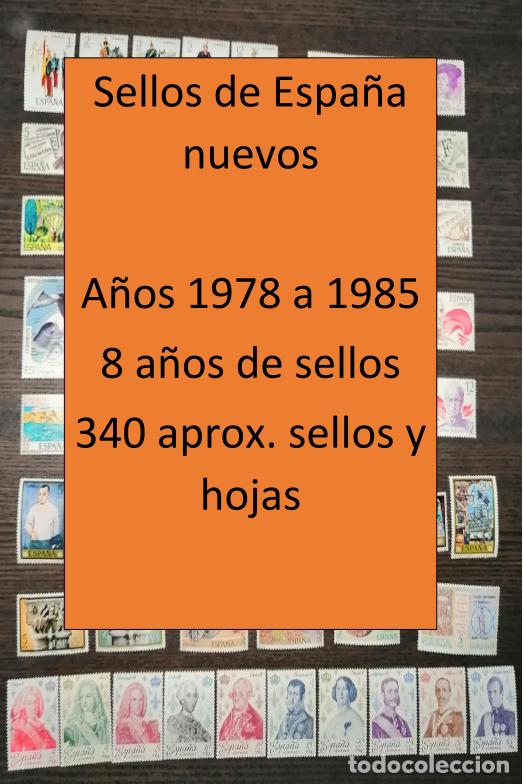 Selos: Sellos de Espa&ntilde;a nuevos. 1978 a 1985. Magn&iacute;fico lote de 340 sellos nuevos. Ver fotos
