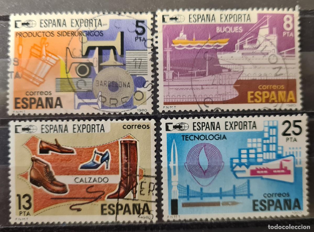 Francobolli: Serie de sellos usados de Espa&ntilde;a 1980: Exportaciones (I)