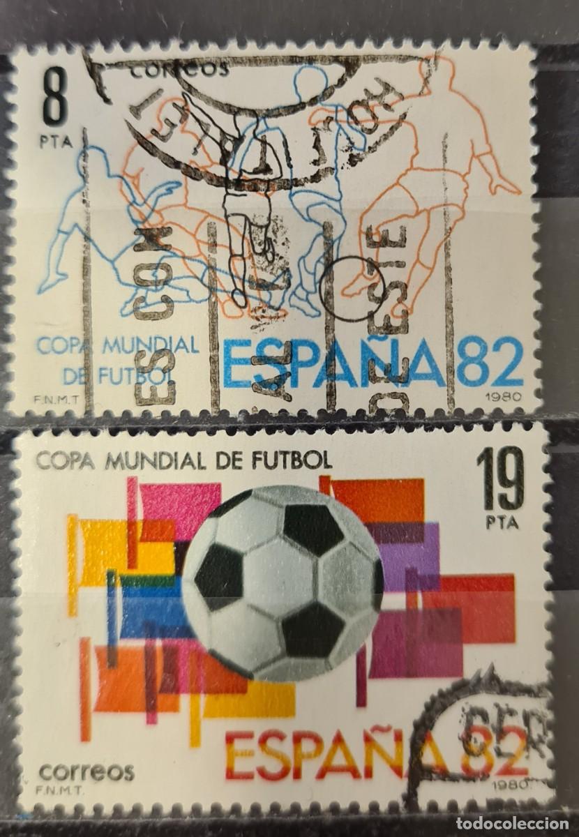 Francobolli: Serie completa de sellos usados de Espa&ntilde;a 1980. Espa&ntilde;a 82: Copa del Mundo de f&uacute;tbol (I)