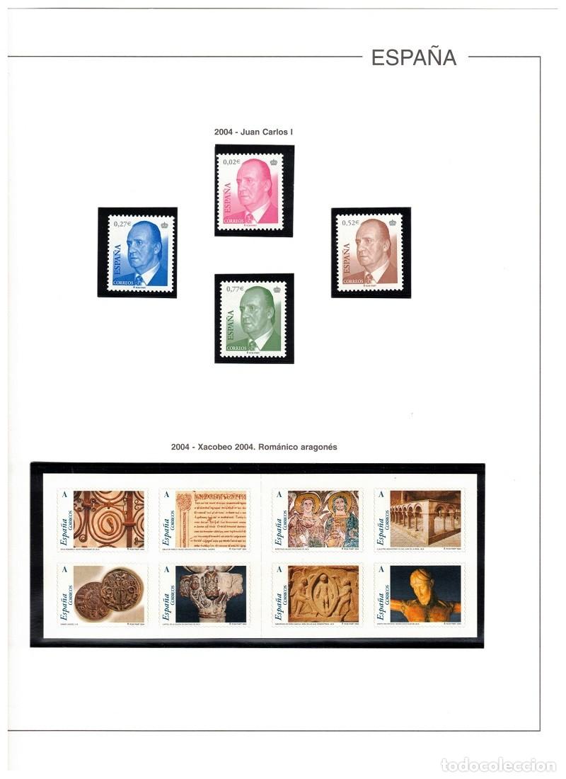 Sellos: ESPA&Ntilde;A A&Ntilde;O 2004 COLECCI&Oacute;N COMPLETA DE SELLOS H.B Y CARNET