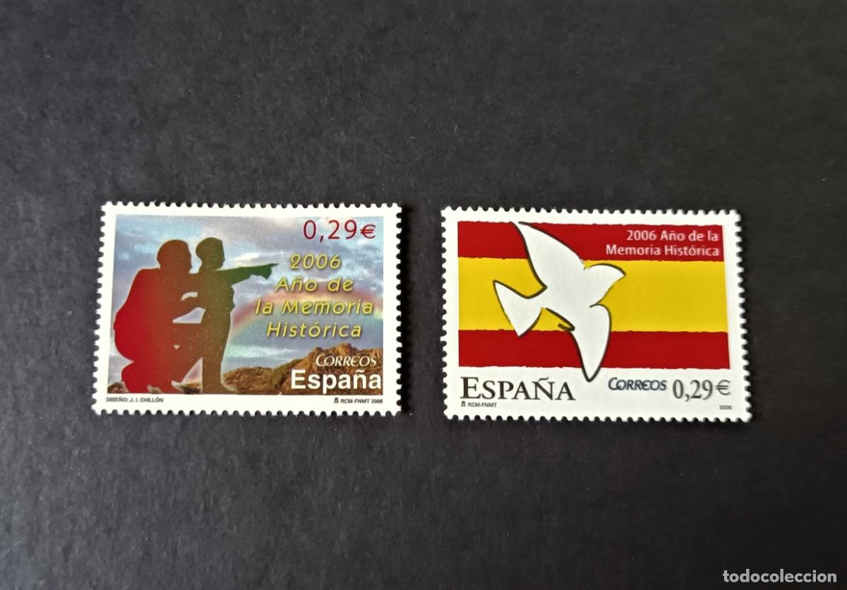 Sellos: Sellos nuevos. A&ntilde;o Memoria Hist&oacute;rica. Serie completa. 30 Noviembre 2006. Edifil 4286/87.