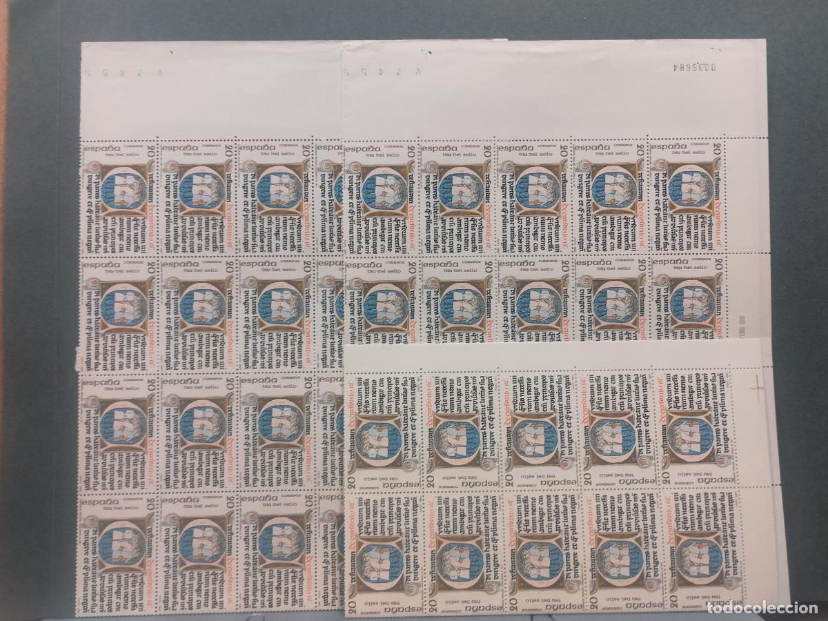 Stamps: ESPA&Ntilde;A. EDIFIL 2911. DIA DEL SELLO. MALLORCA. JAIME II. 90 SERIES EN PLIEGOS Y BLOQUES