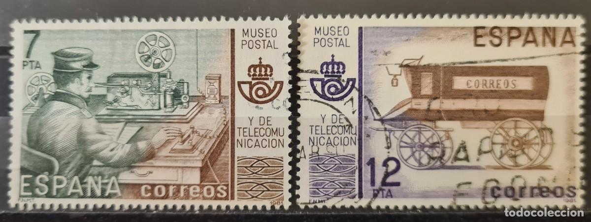 Francobolli: Serie completa de sellos usados de Espa&ntilde;a 1981: Primer aniversario inauguraci&oacute;n del Museo Postal