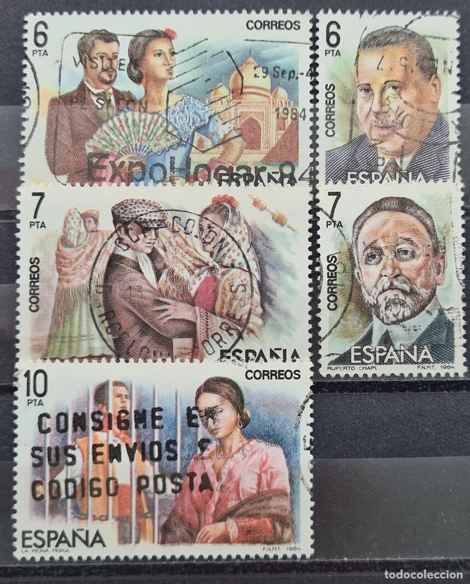 Francobolli: Serie de sellos usados de Espa&ntilde;a 1984: Maestros de la opereta (IV)