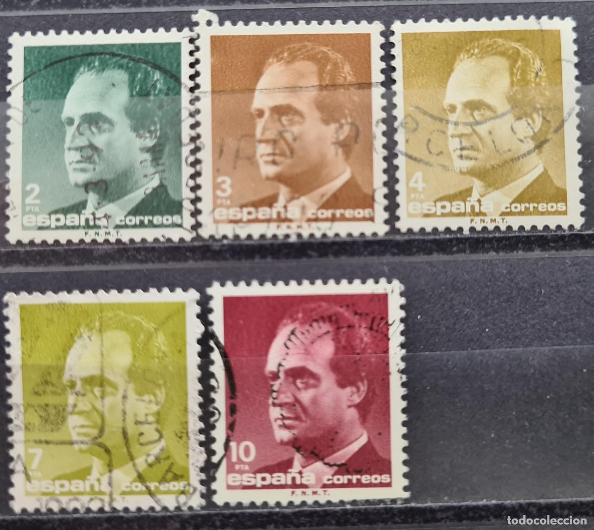 Sellos: Serie completa de sellos usados de Espa&ntilde;a 1986: Juan Carlos I