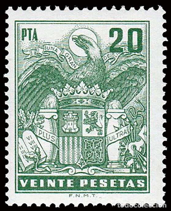 Sellos: Espa&ntilde;a - Fiscales - P&oacute;lizas - Alemany ** 732 - 1976/83 - 20 Ptas.
