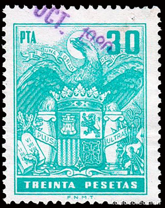 Sellos: Espa&ntilde;a - Fiscales - P&oacute;lizas - Alemany o 734 - 1976/83 - 30 Ptas.